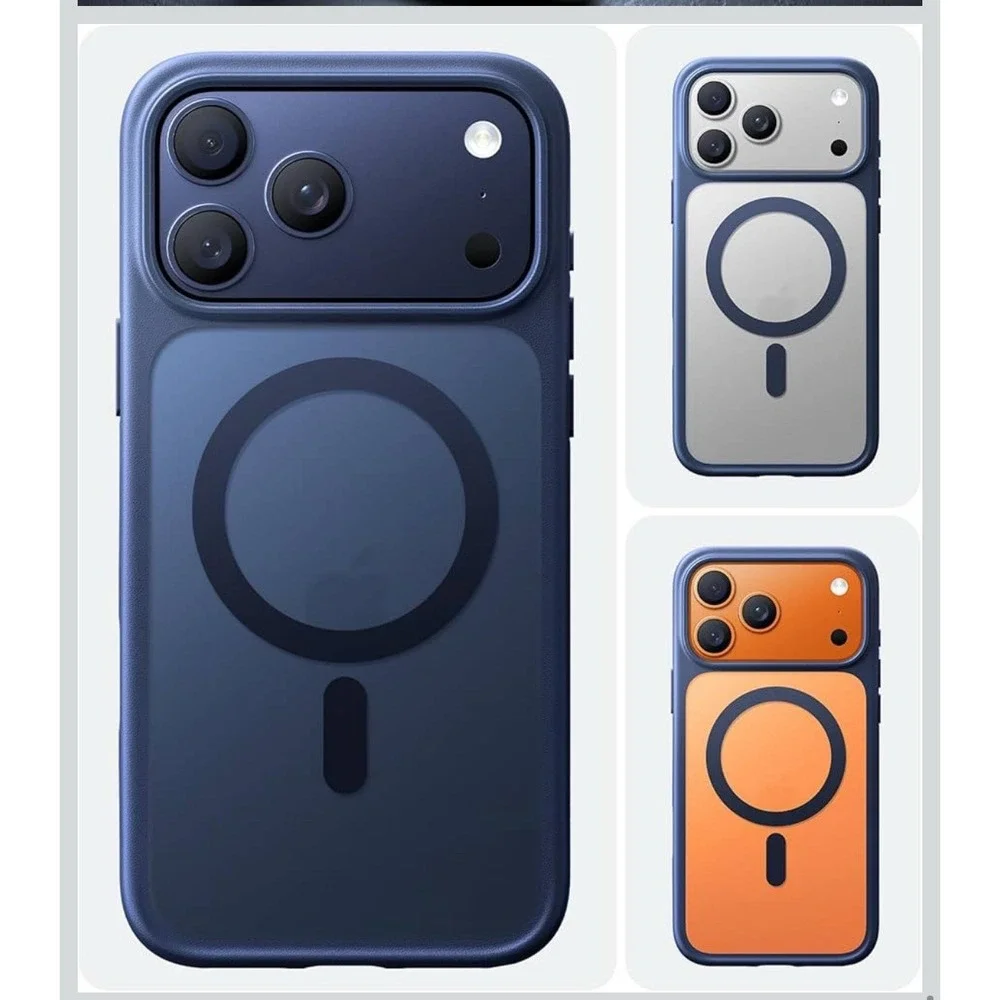 TORRAS Magnetic Shockproof for iPhone 17 Pro‎ Case, Fit for MagSafe- Deep Blue